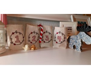 Stickdatei - Adventskränze